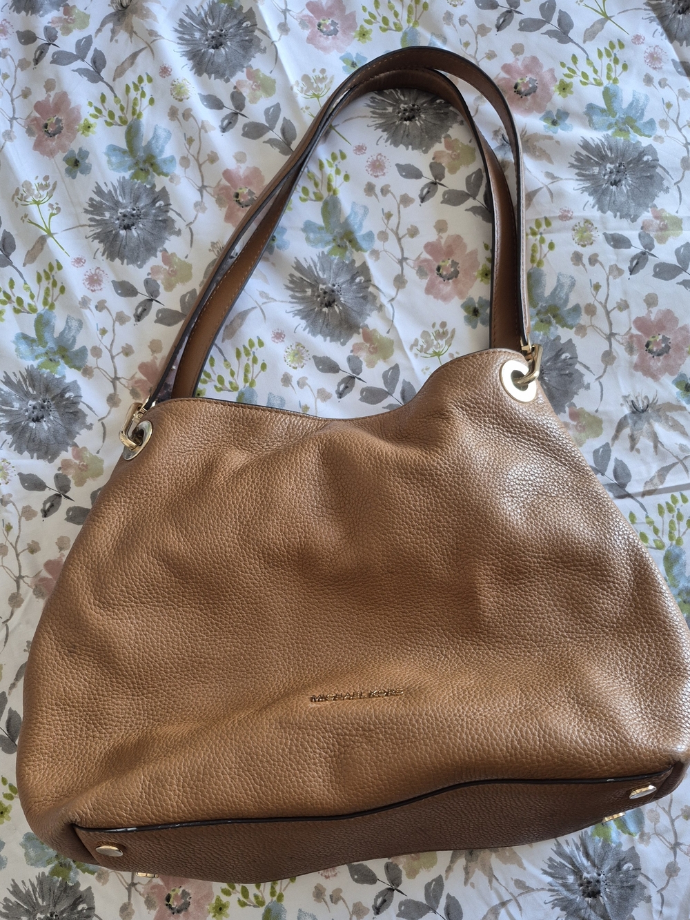Michael Kors Tan Leather Shoulder Bag